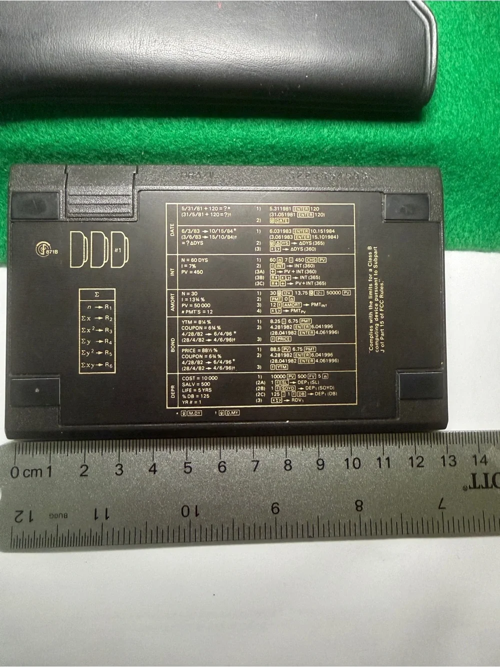 Vintage 80s HP 12C Financial Calculator w/ Case Working